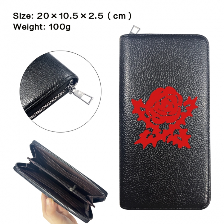 BerserkAnime printed PU folding long zippered wallet with zero wallet 20x10.5x2.5cm