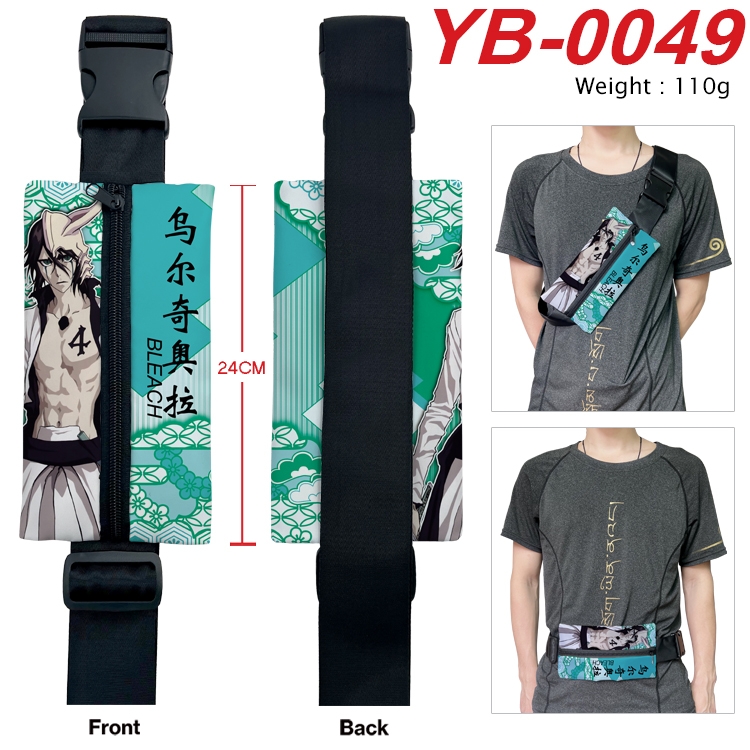Bleach Anime Canvas Shoulder Bag Chest Bag Waist Bag 110g YB-0049
