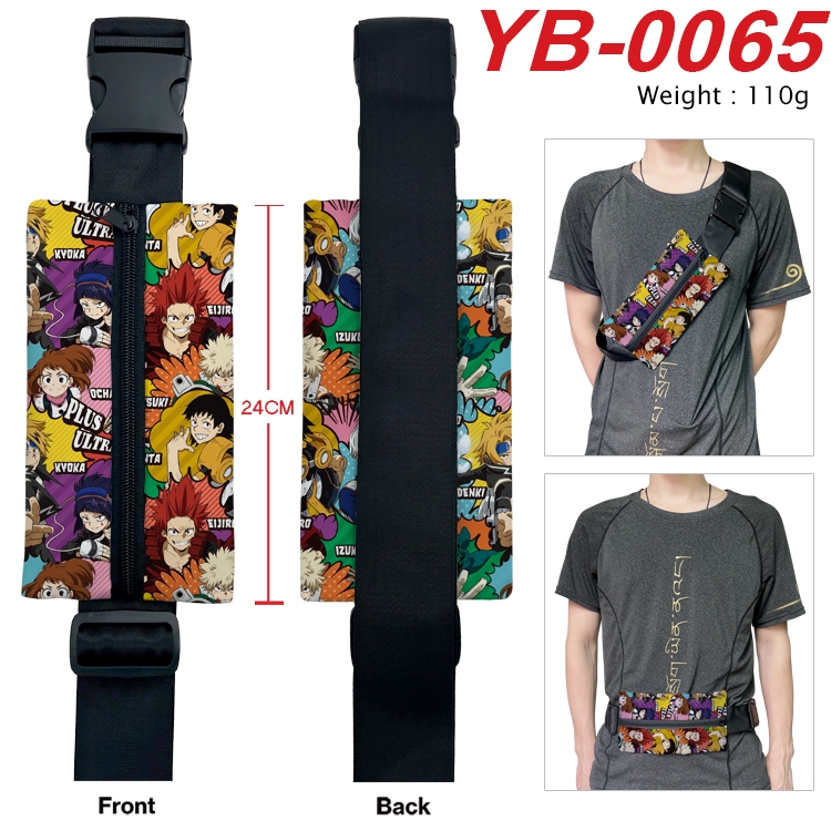 My Hero Academia Anime Canvas Shoulder Bag Chest Bag Waist Bag 110g YB-0065