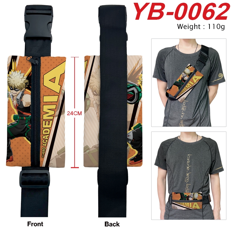 My Hero Academia Anime Canvas Shoulder Bag Chest Bag Waist Bag 110g YB-0062