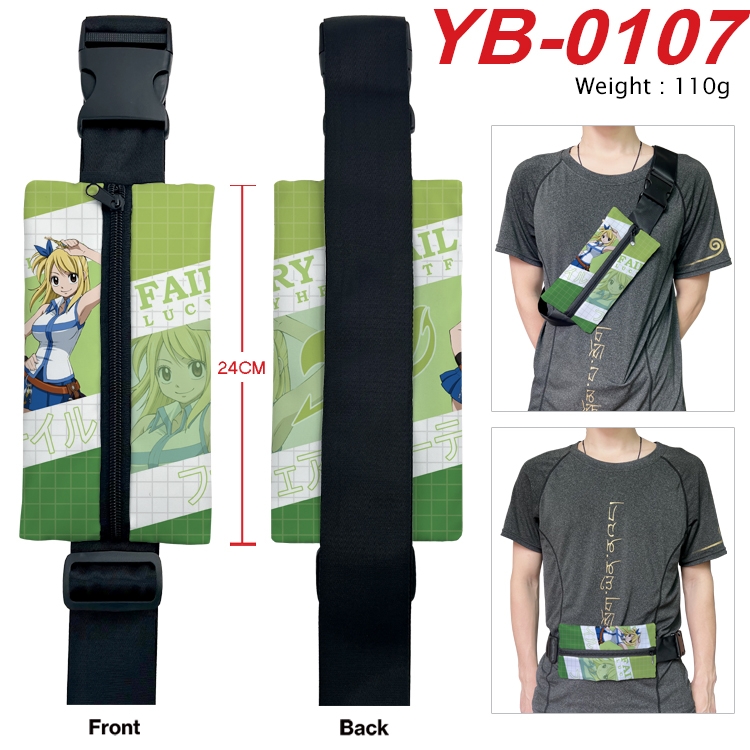 Fairy tail Anime Canvas Shoulder Bag Chest Bag Waist Bag 110g YB-0107