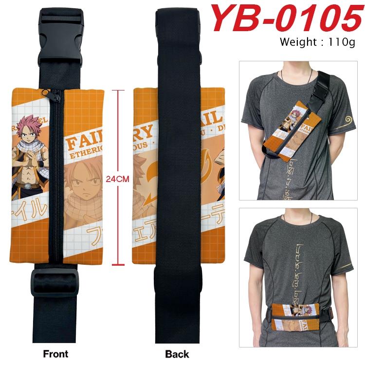 Fairy tail Anime Canvas Shoulder Bag Chest Bag Waist Bag 110g YB-0105