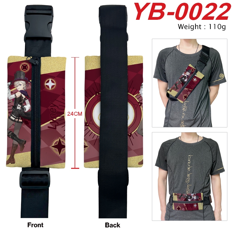 Genshin Impact Anime Canvas Shoulder Bag Chest Bag Waist Bag 110g YB-0022