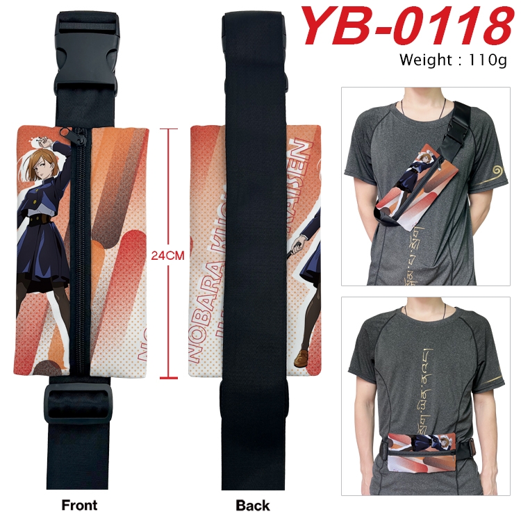 Jujutsu Kaisen Anime Canvas Shoulder Bag Chest Bag Waist Bag 110g  YB-0118
