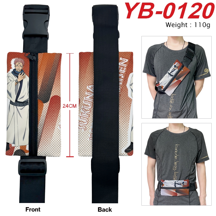 Jujutsu Kaisen Anime Canvas Shoulder Bag Chest Bag Waist Bag 110g  YB-0120