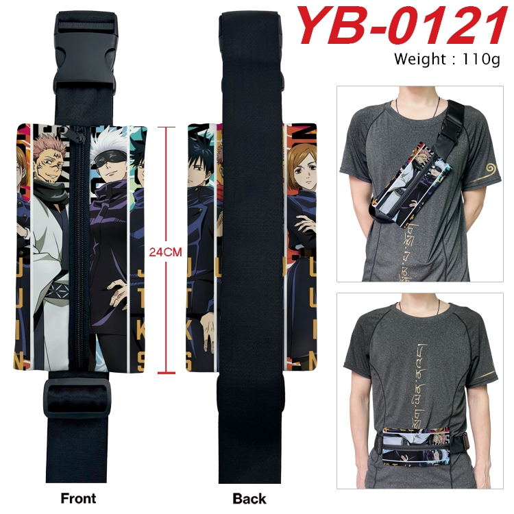 Jujutsu Kaisen Anime Canvas Shoulder Bag Chest Bag Waist Bag 110g  YB-0121
