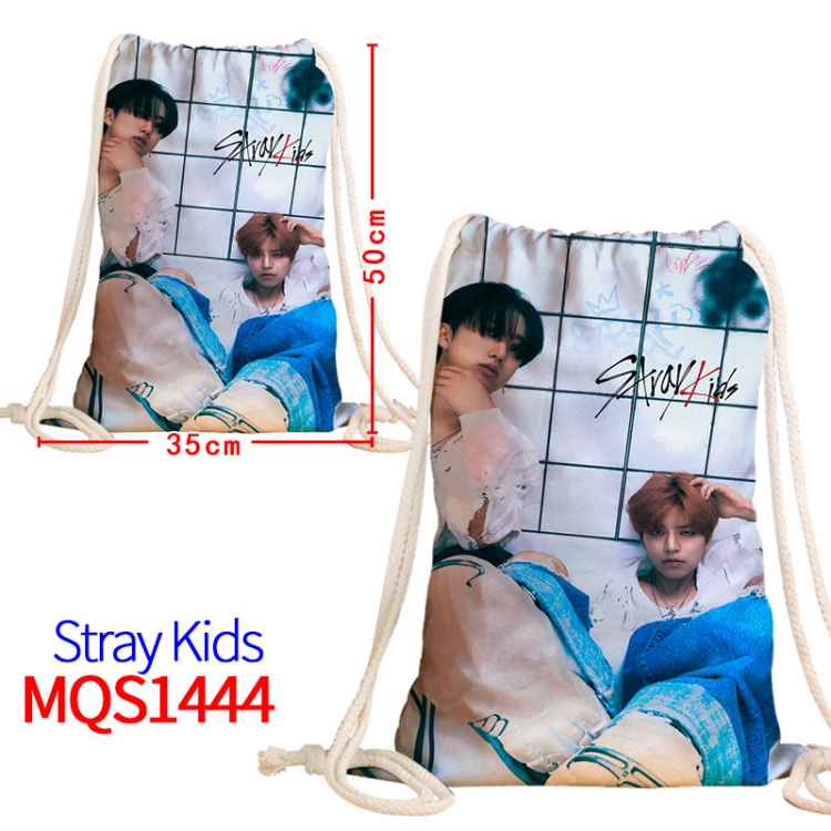 Stray Kids Canvas drawstring pocket backpack 50x35cm MQS-1444