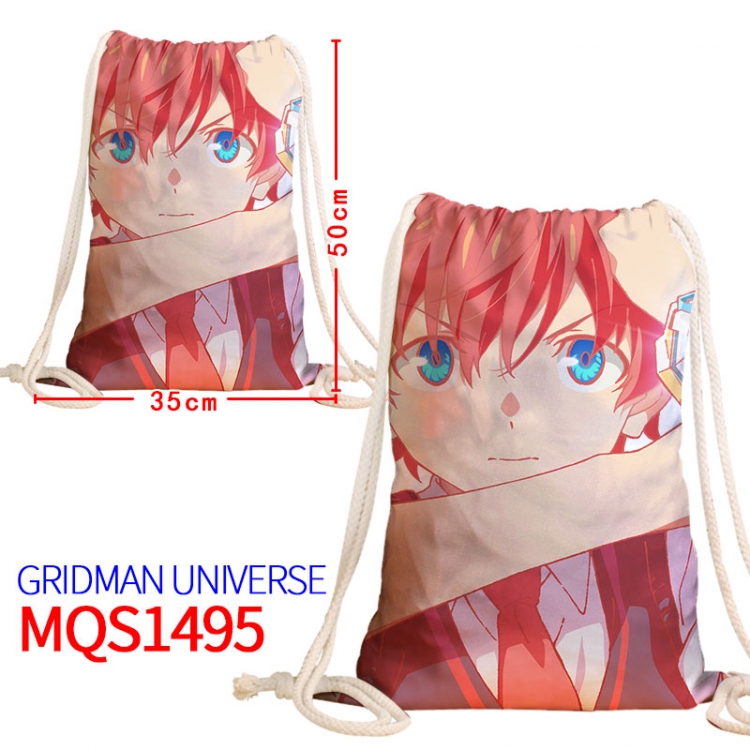 GRIDMAN UNIVERSE Canvas drawstring pocket backpack 50x35cm MQS-1495