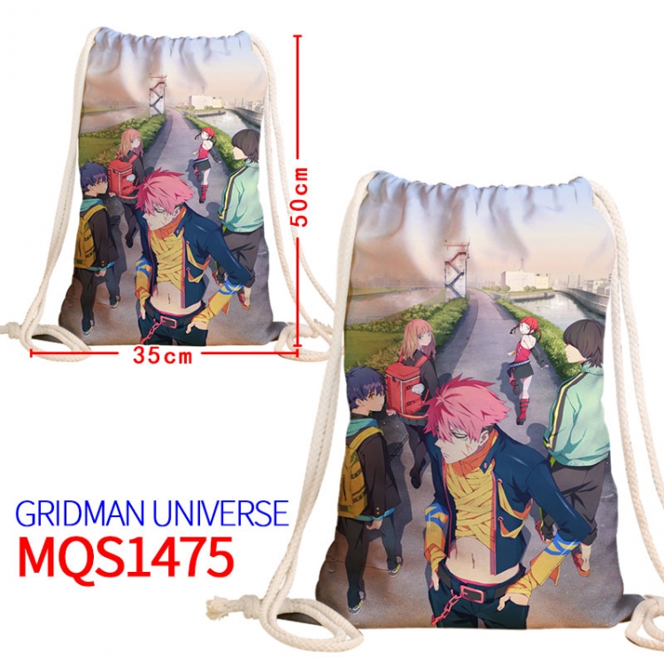 GRIDMAN UNIVERSE Canvas drawstring pocket backpack 50x35cm MQS-1475