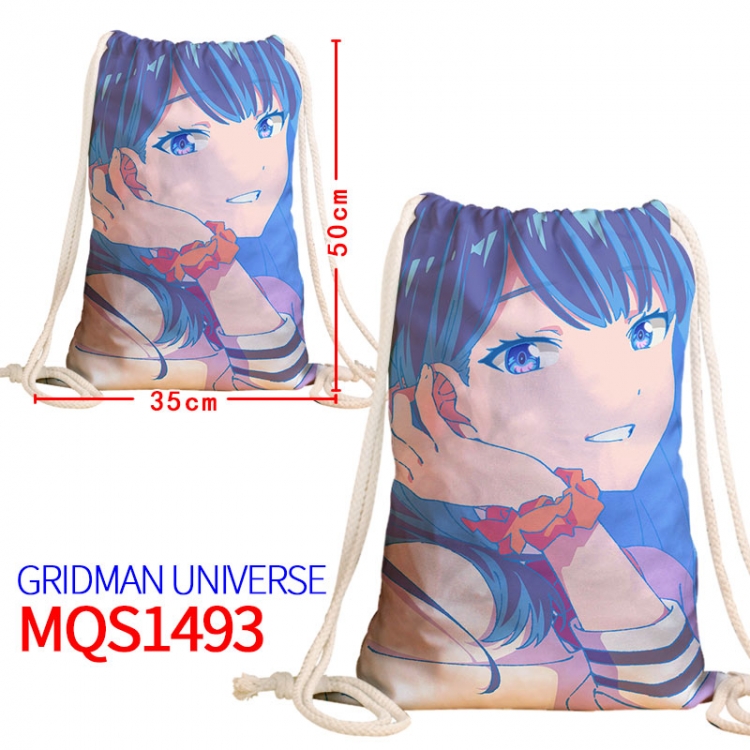 GRIDMAN UNIVERSE Canvas drawstring pocket backpack 50x35cm  MQS-1493