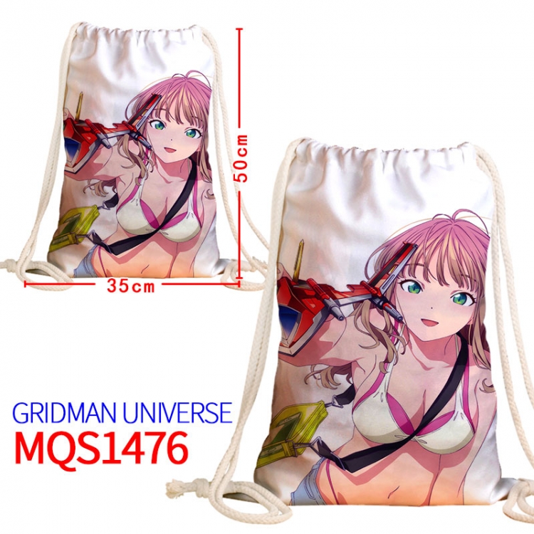 GRIDMAN UNIVERSE Canvas drawstring pocket backpack 50x35cm  MQS-1476