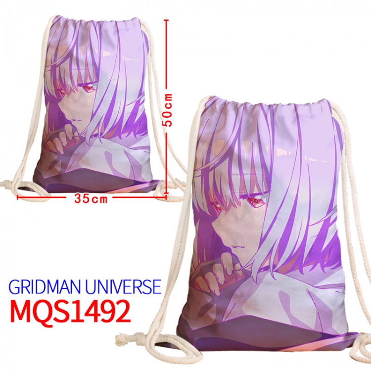 GRIDMAN UNIVERSE Canvas drawstring pocket backpack 50x35cm  MQS-1492