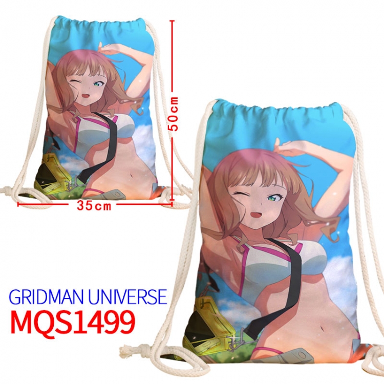 GRIDMAN UNIVERSE Canvas drawstring pocket backpack 50x35cm MQS-1499