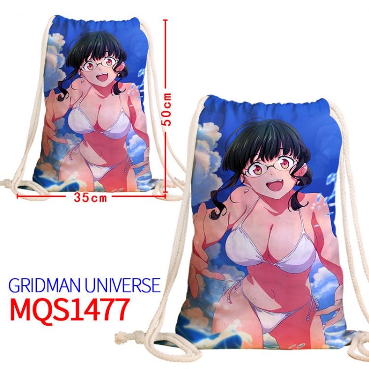 GRIDMAN UNIVERSE Canvas drawstring pocket backpack 50x35cm MQS-1477