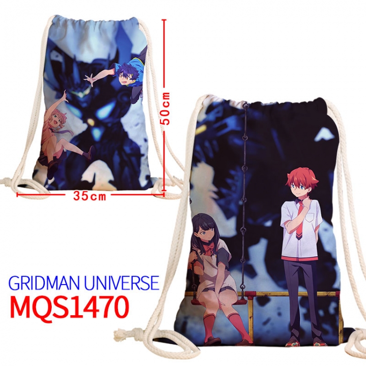 GRIDMAN UNIVERSE Canvas drawstring pocket backpack 50x35cm MQS-1470