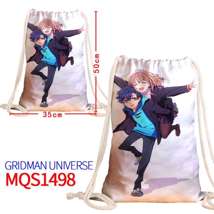 GRIDMAN UNIVERSE Canvas drawstring pocket backpack 50x35cm MQS-1498