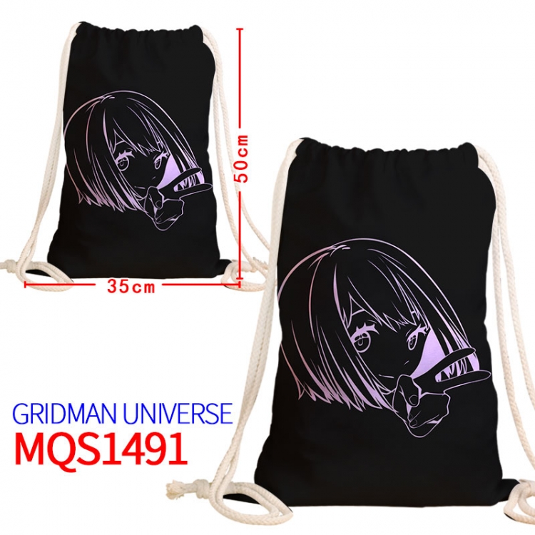 GRIDMAN UNIVERSE Canvas drawstring pocket backpack 50x35cm  MQS-1491