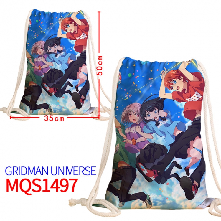 GRIDMAN UNIVERSE Canvas drawstring pocket backpack 50x35cm  MQS-1497