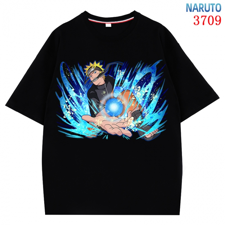 Naruto Anime Pure Cotton Short Sleeve T-shirt Direct Spray Technology from S to 4XL CMY-3709-2