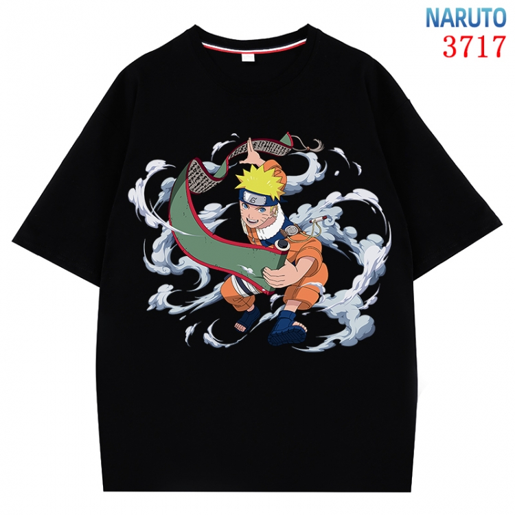 Naruto Anime Pure Cotton Short Sleeve T-shirt Direct Spray Technology from S to 4XL CMY-3717-2