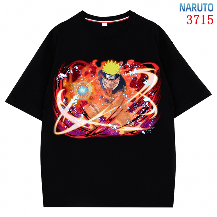 Naruto Anime Pure Cotton Short Sleeve T-shirt Direct Spray Technology from S to 4XL CMY-3715-2