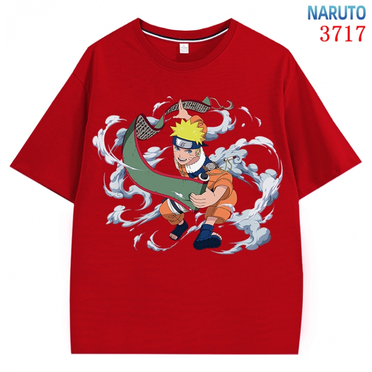 Naruto Anime Pure Cotton Short Sleeve T-shirt Direct Spray Technology from S to 4XL CMY-3717-3