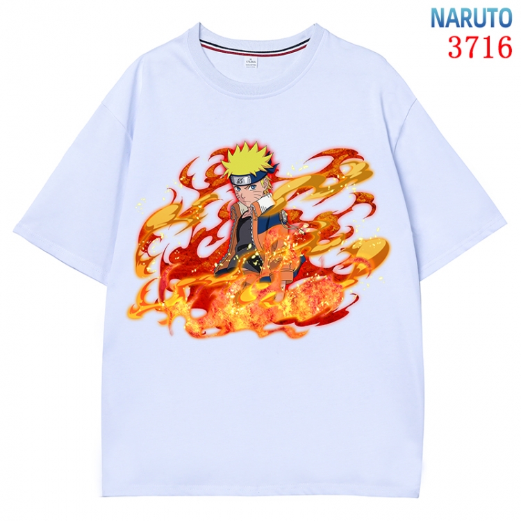 Naruto Anime Pure Cotton Short Sleeve T-shirt Direct Spray Technology from S to 4XL  CMY-3716-1