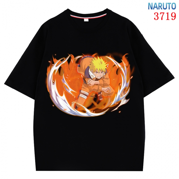 Naruto Anime Pure Cotton Short Sleeve T-shirt Direct Spray Technology from S to 4XL CMY-3719-2