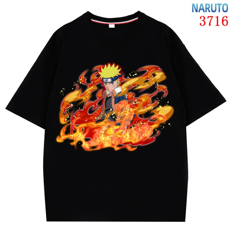 Naruto Anime Pure Cotton Short Sleeve T-shirt Direct Spray Technology from S to 4XL  CMY-3716-2