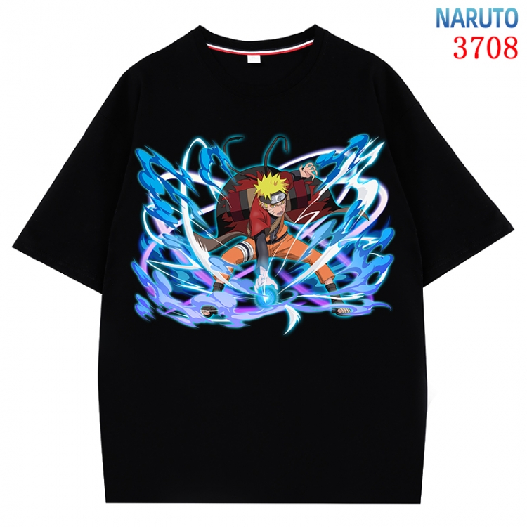 Naruto Anime Pure Cotton Short Sleeve T-shirt Direct Spray Technology from S to 4XL  CMY-3708-2