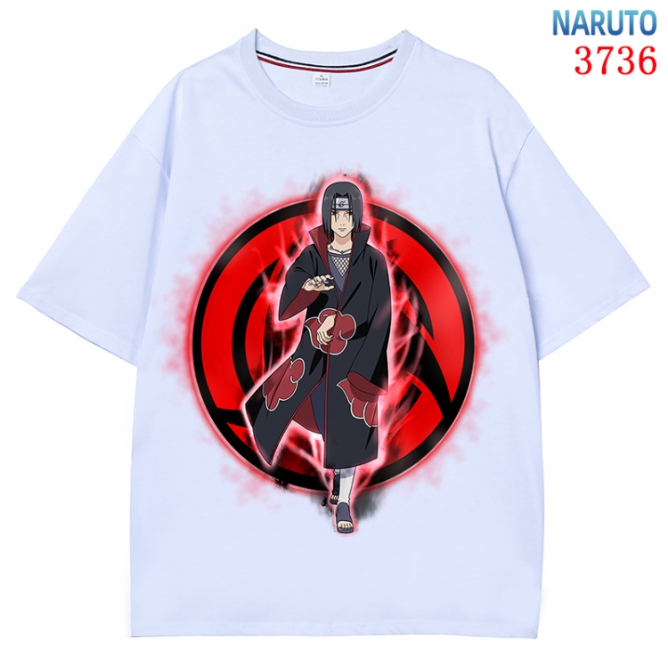 Naruto Anime Pure Cotton Short Sleeve T-shirt Direct Spray Technology from S to 4XL CMY-3736-1