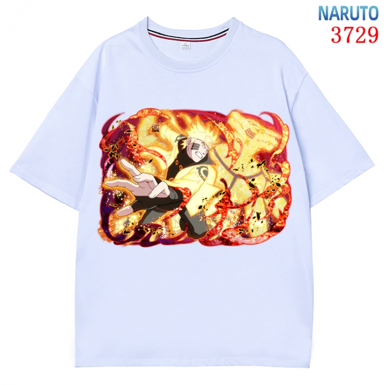 Naruto Anime Pure Cotton Short Sleeve T-shirt Direct Spray Technology from S to 4XL  CMY-3729-1