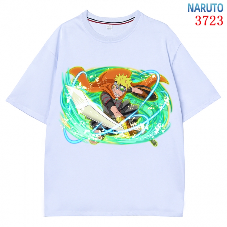 Naruto Anime Pure Cotton Short Sleeve T-shirt Direct Spray Technology from S to 4XL  CMY-3723-1
