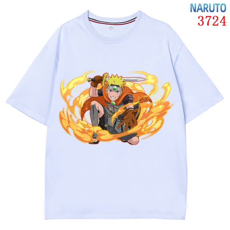 Naruto Anime Pure Cotton Short Sleeve T-shirt Direct Spray Technology from S to 4XL CMY-3724-1