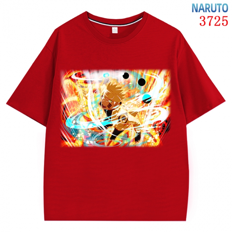 Naruto Anime Pure Cotton Short Sleeve T-shirt Direct Spray Technology from S to 4XL  CMY-3725-3