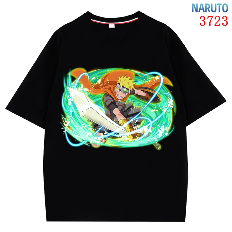 Naruto Anime Pure Cotton Short Sleeve T-shirt Direct Spray Technology from S to 4XL  CMY-3723-2
