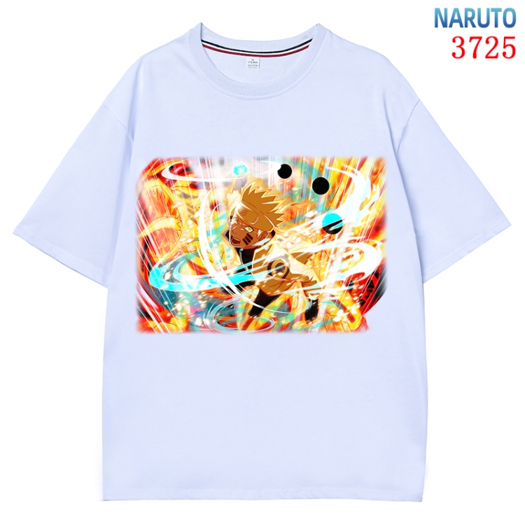 Naruto Anime Pure Cotton Short Sleeve T-shirt Direct Spray Technology from S to 4XL CMY-3725-1