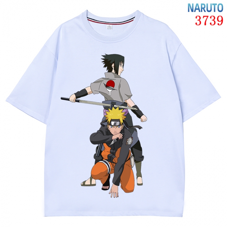 Naruto Anime Pure Cotton Short Sleeve T-shirt Direct Spray Technology from S to 4XL CMY-3739-1