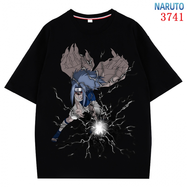Naruto Anime Pure Cotton Short Sleeve T-shirt Direct Spray Technology from S to 4XL  CMY-3741-2