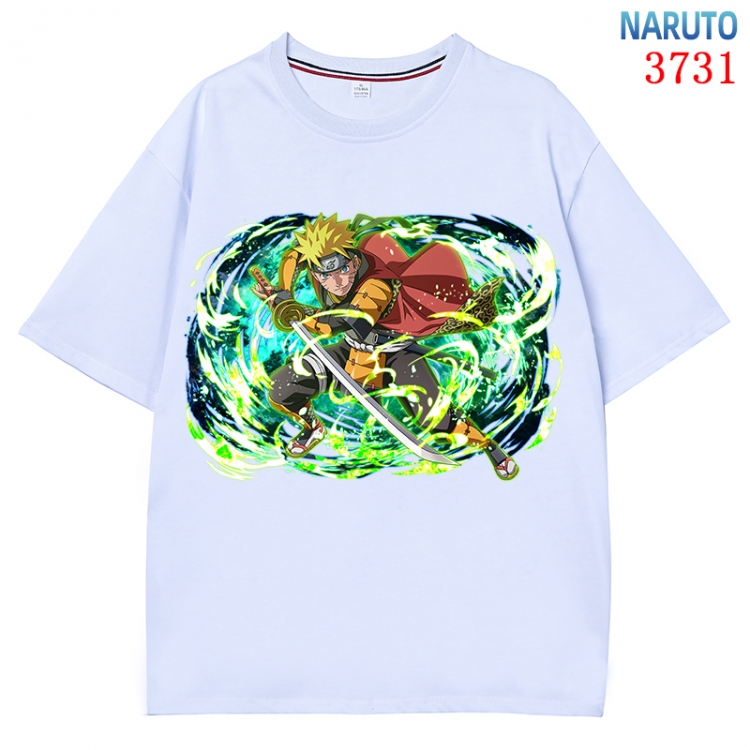 Naruto Anime Pure Cotton Short Sleeve T-shirt Direct Spray Technology from S to 4XL  CMY-3731-1