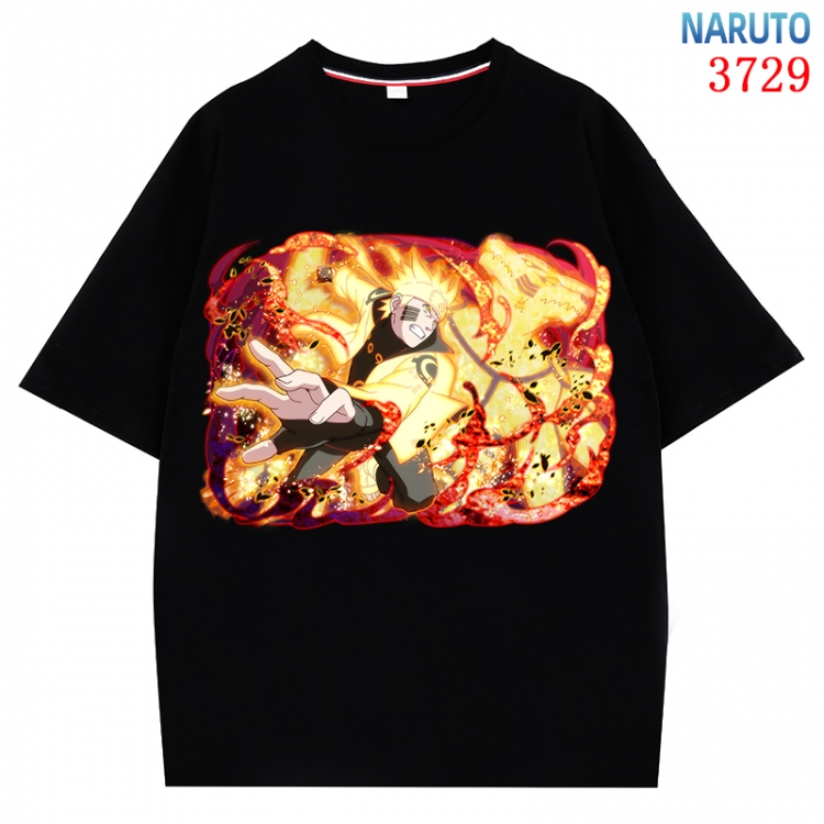 Naruto Anime Pure Cotton Short Sleeve T-shirt Direct Spray Technology from S to 4XL  CMY-3729-2
