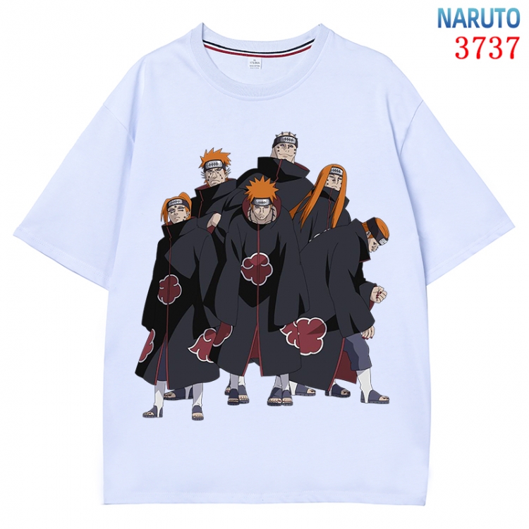 Naruto Anime Pure Cotton Short Sleeve T-shirt Direct Spray Technology from S to 4XL CMY-3737-1