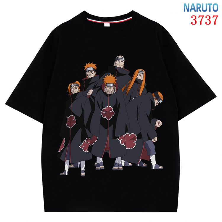 Naruto Anime Pure Cotton Short Sleeve T-shirt Direct Spray Technology from S to 4XL  CMY-3737-2