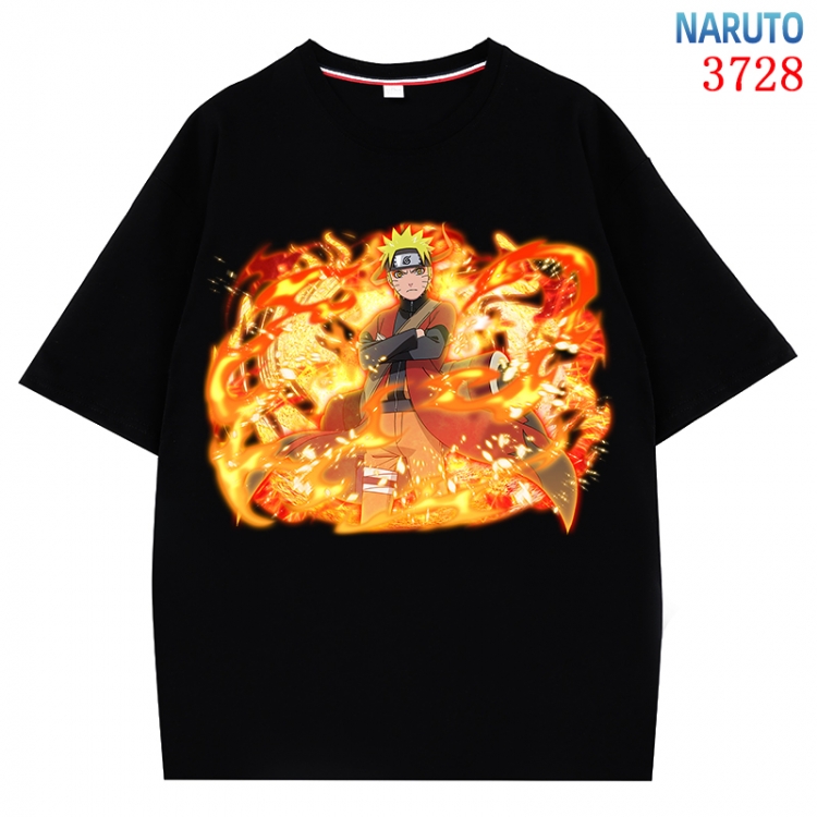 Naruto Anime Pure Cotton Short Sleeve T-shirt Direct Spray Technology from S to 4XL CMY-3728-2