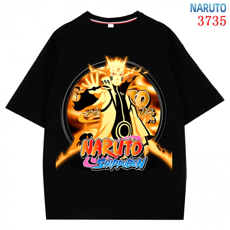 Naruto Anime Pure Cotton Short Sleeve T-shirt Direct Spray Technology from S to 4XL  CMY-3735-2