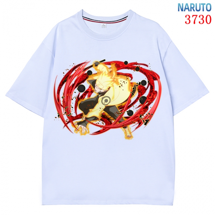 Naruto Anime Pure Cotton Short Sleeve T-shirt Direct Spray Technology from S to 4XL CMY-3730-1