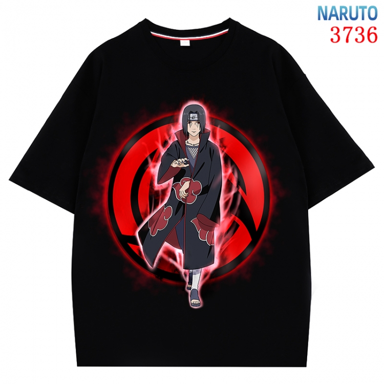 Naruto Anime Pure Cotton Short Sleeve T-shirt Direct Spray Technology from S to 4XL CMY-3736-2