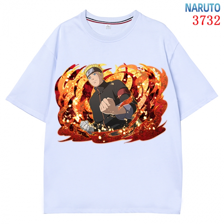 Naruto Anime Pure Cotton Short Sleeve T-shirt Direct Spray Technology from S to 4XL CMY-3732-1