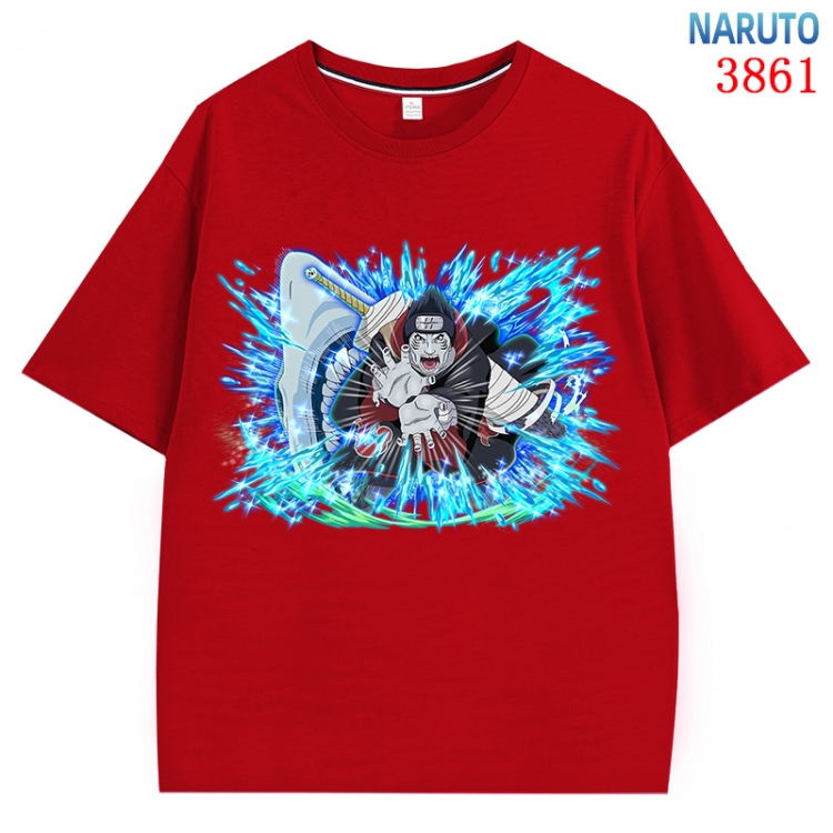 Naruto Anime Pure Cotton Short Sleeve T-shirt Direct Spray Technology from S to 4XL  CMY-3861-3
