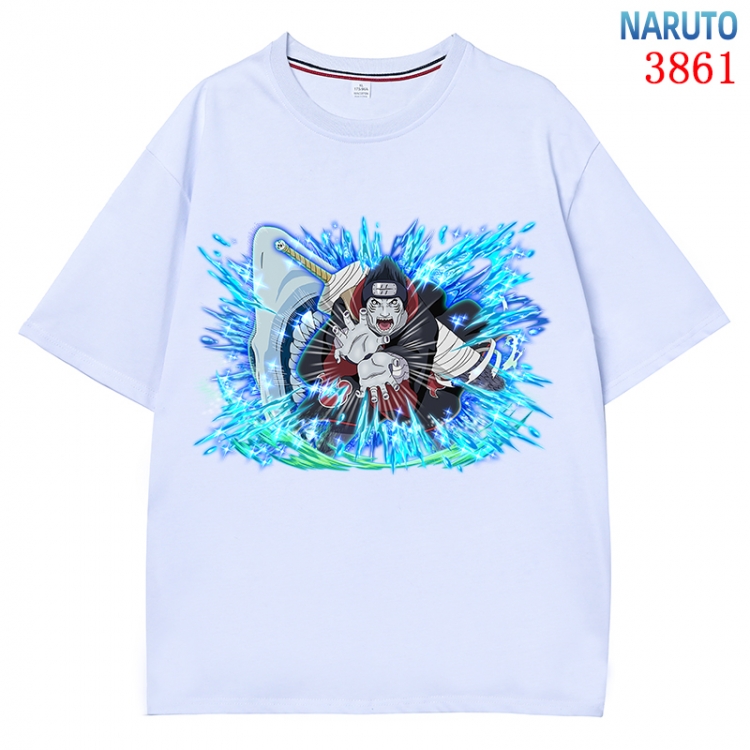 Naruto Anime Pure Cotton Short Sleeve T-shirt Direct Spray Technology from S to 4XL CMY-3861-1